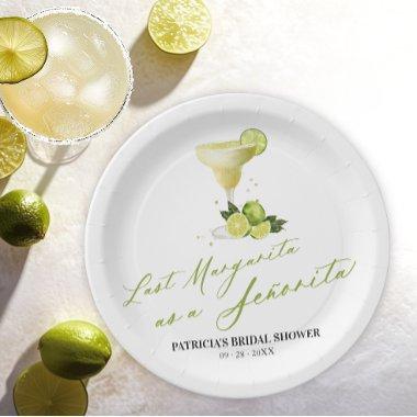 Last Margarita As A Señorita  Paper Plates