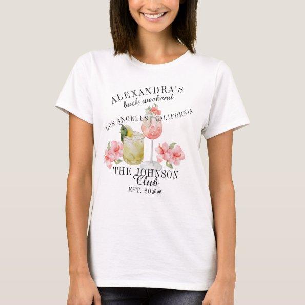 Last Name Bachelorette  Bach Trip T-Shirt