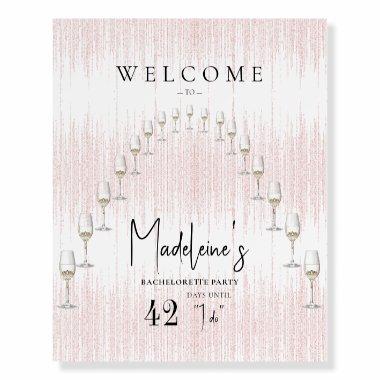 Last Rendez Veuve Bach Bridal Shower Welcome Sign