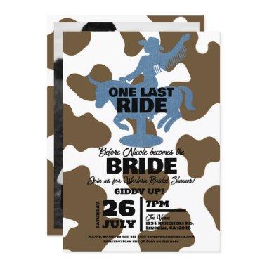 Last Ride Denim Cowgirl Western Bachelorette Party