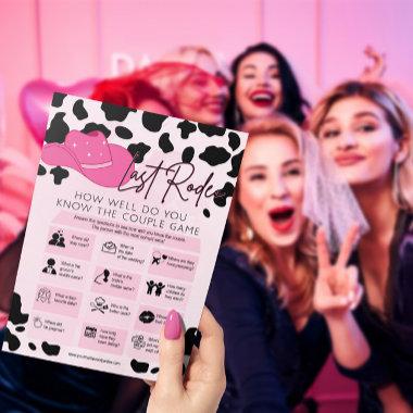 Last Rodeo Cowgirl  Bachelorette Game