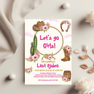 Last Rodeo Cowgirl Bridal Shower Invitations