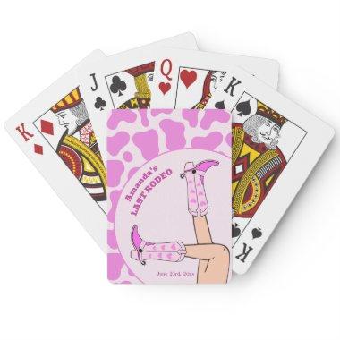 Last Rodeo Pink Cowgirl  Party Poker
