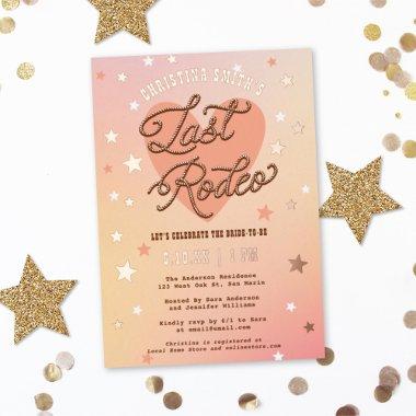 Last Rodeo Retro Sparkly Western  Foil