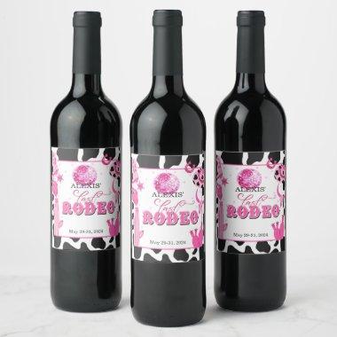Last Rodeo Wine Bottle Label - Custom
