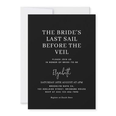 Last Sail Before The Veil | Black
