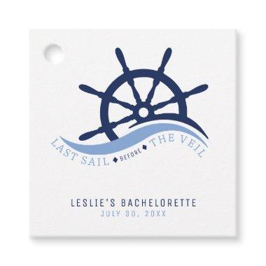 Last Sail Before the Veil Helm Bachelorette Party Favor Tags