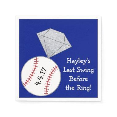 Last Swing Before Ring Bachelorette Party Napkins