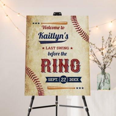 Last Swing Before The Ring! Baseball  Foam Board