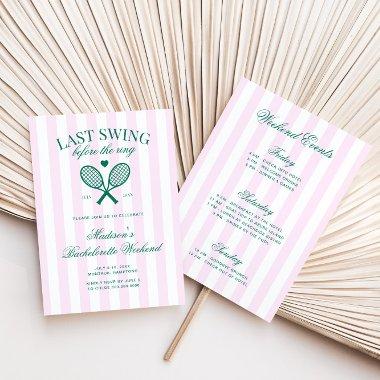 Last Swing Before The Ring Retro Tennis Bach