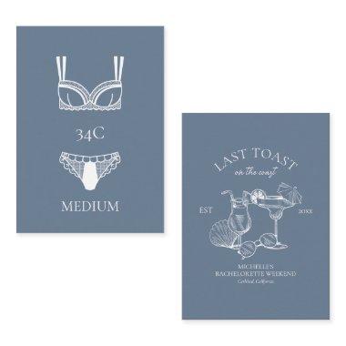 Last Toast Cocktail Bachelorette Party Panty Game Enclosure