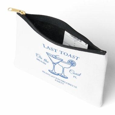 Last Toast on the Coast Bachelorette Weekend Party Accessory Pouch