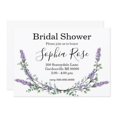 Lavender and Eucalyptus Invitations