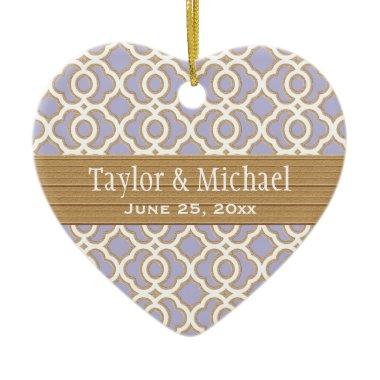 Lavender and Gold Wedding Ornament Favors
