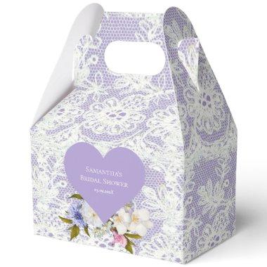 Lavender and Lace  Favor Boxes