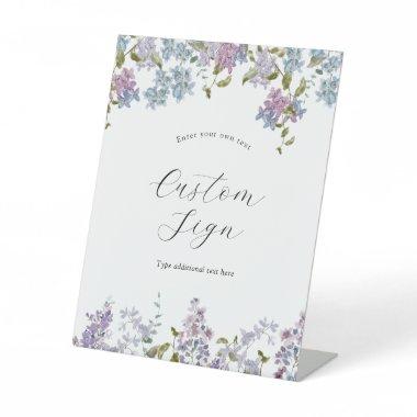 Lavender and Lilac Custom Text Sign