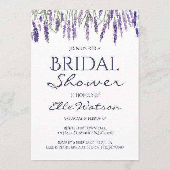 Lavender Bridal Shower Invitations, Wedding Invitations