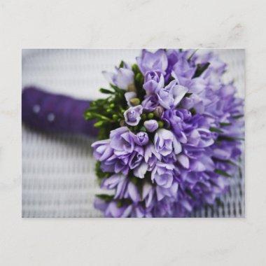 Lavender Crocus Bridal Bouquet PostInvitations