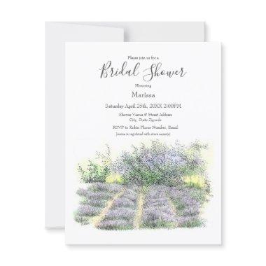 Lavender Field Invitations