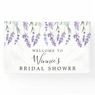 Lavender Floral Bridal Shower Banner