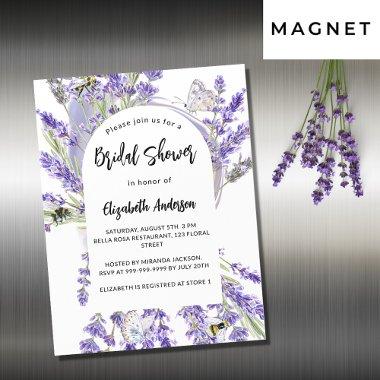 Lavender florals violet luxury  magnetic