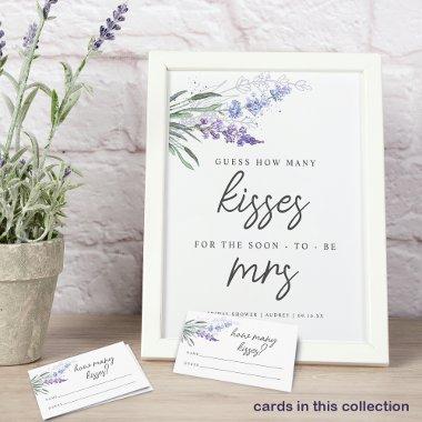 Lavender Guess How Many Kisses  Sign