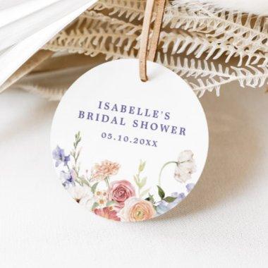 Lavender Pastel Spring Floral  Favor Tags