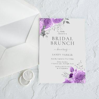 Lavender Purple & Silver  Brunch