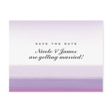 Lavender Purple Watercolor Save The Date PostInvitations