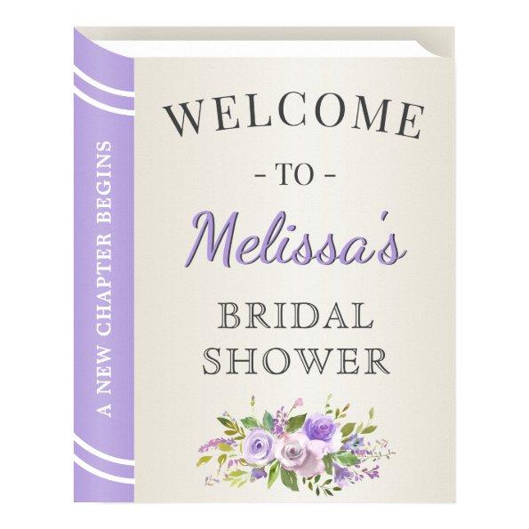 Lavender Storybook Cover  Welcome Poster