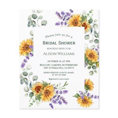 Lavender Sunflower Budget  Flyer