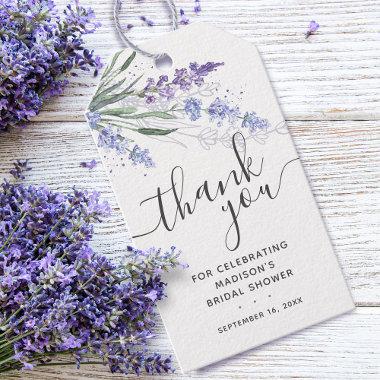 Lavender Thank You  Gift Tags
