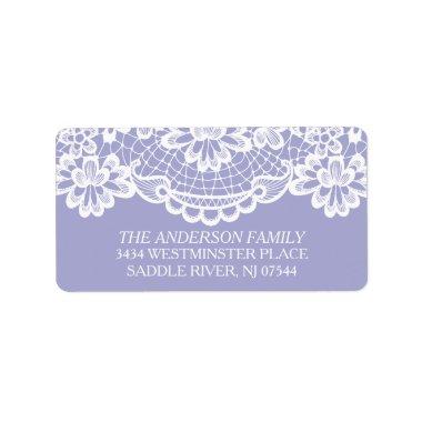 Lavender Vintage Lace Return Address Label
