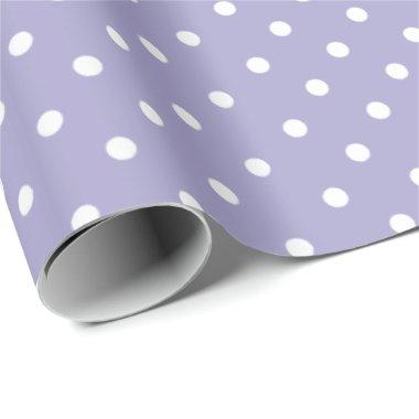 Lavender | White Polka Dot Wrapping Paper