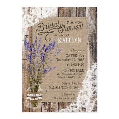 Lavender Wood Lace Rustic