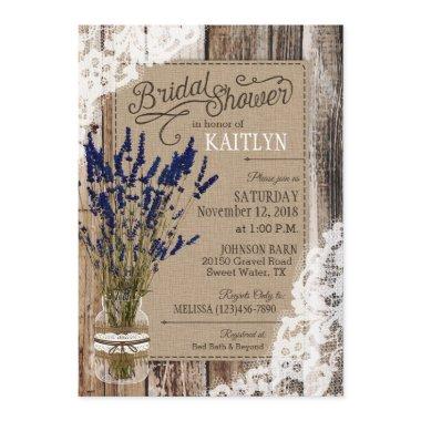 Lavender Wood Lace Rustic