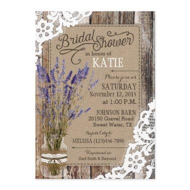 Lavender Wood Lace Rustic