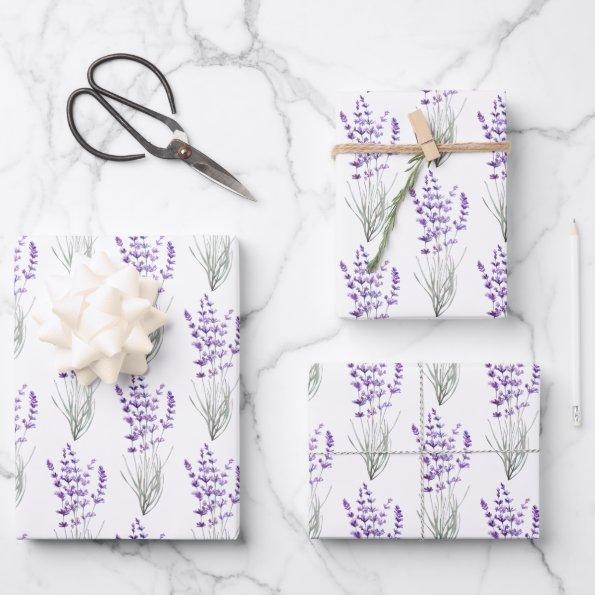 Lavender Wrapping Paper Sheets