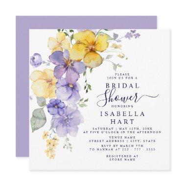 Lavender Yellow Botanical Floral
