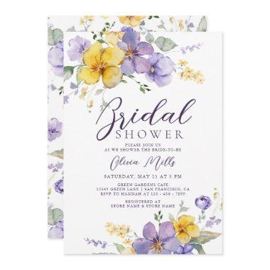 Lavender Yellow Lilac Purple Floral
