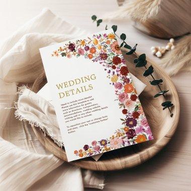 Lavish Autumn Wildflower Meadow Wedding Details Enclosure