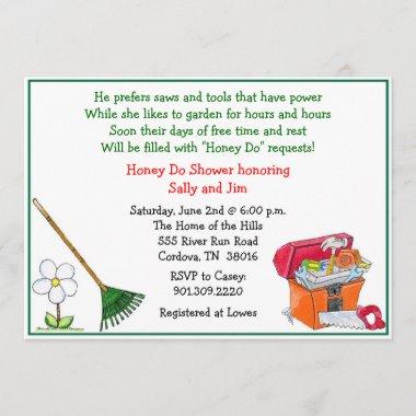 Lawn and Garden Bridal Shower Invitations