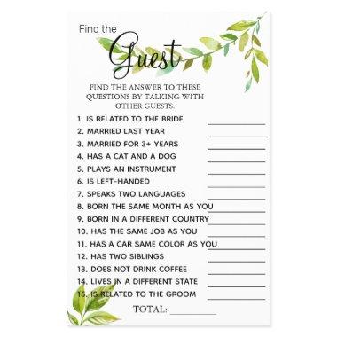 Leads Find the Guest  game  Flyer