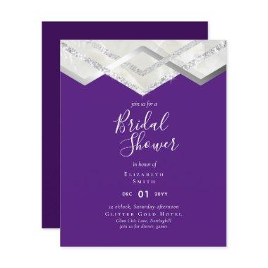 LeahG Budget Silver Deco  Invite