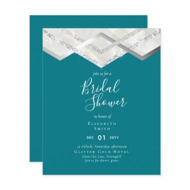 LeahG Budget Silver Deco  Invite