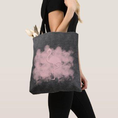 Leather Look Pink Flamingo Cloud Tote