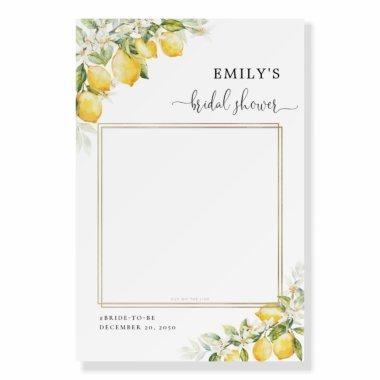 Lemon and Greenery  Photo Prop Foam Board