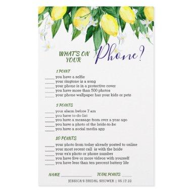 Lemon Blossom Double-Sided  Game