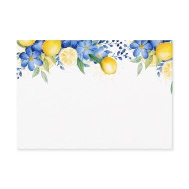 Lemon Blue Floral Italian  Enclosure