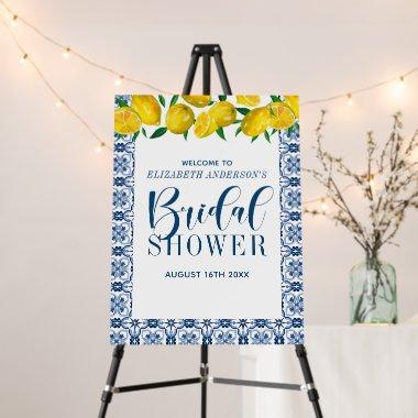 Lemon Blue Italian Tile  Foam Board